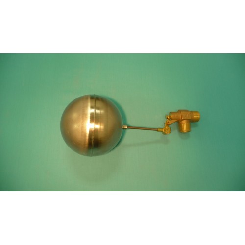 1" Brass Valve w/ 1/4" x 4" Stainless Steel Float Arm w/ 6" Round